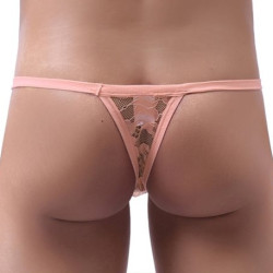 NoGenderWear String Dentelle Osta Rose